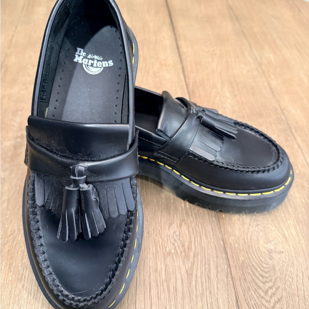 NWOT Dr. Martens Black Loafers with Tassels Size 8.5